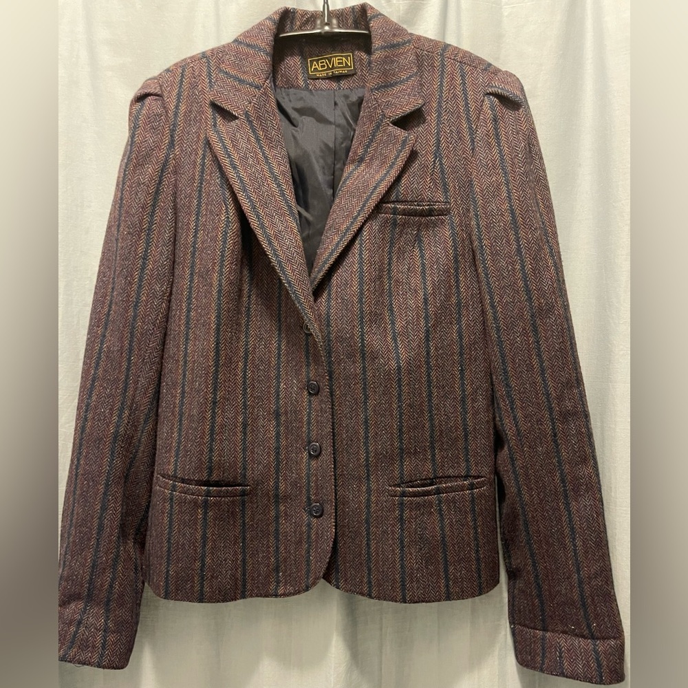 Abvien size 7/8 Vintage crop tweed blazer